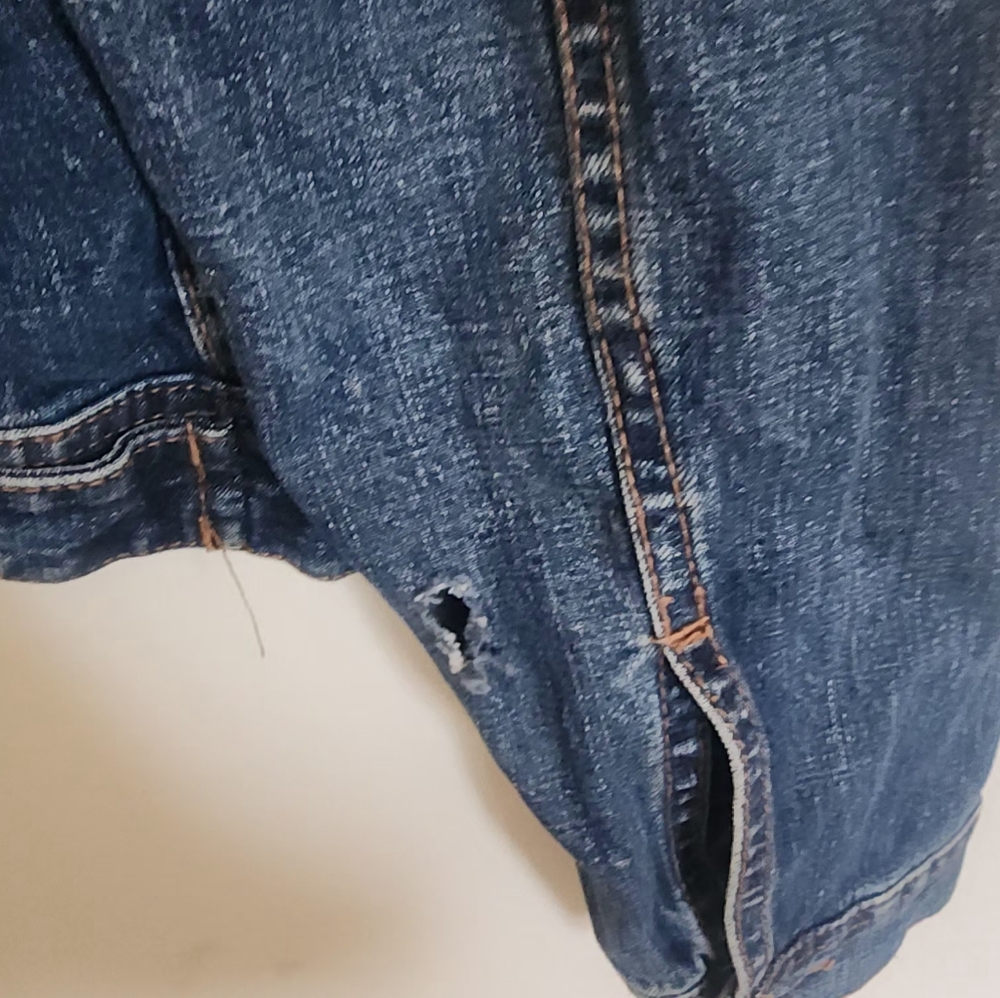 Calvin Klein Women's Denim Darkwash Jean Jacket sz M - Picture 4 of 4